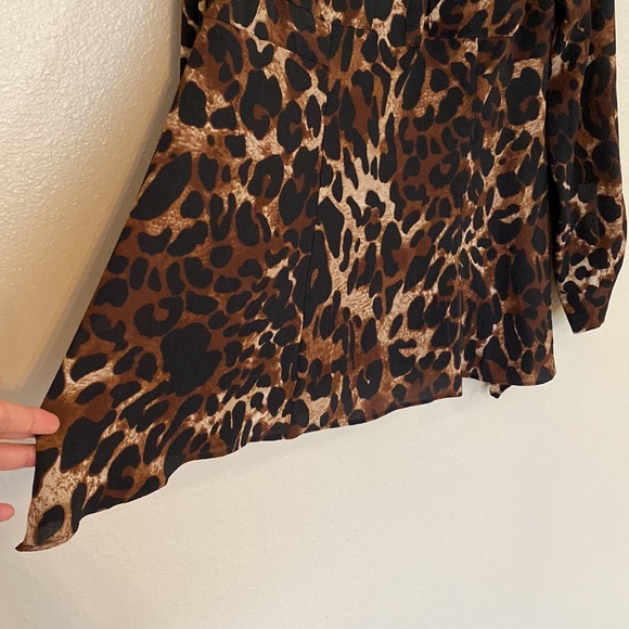 RAFAELLA| asymmetrical high-low animal print tunic - Picture 8 of 11
